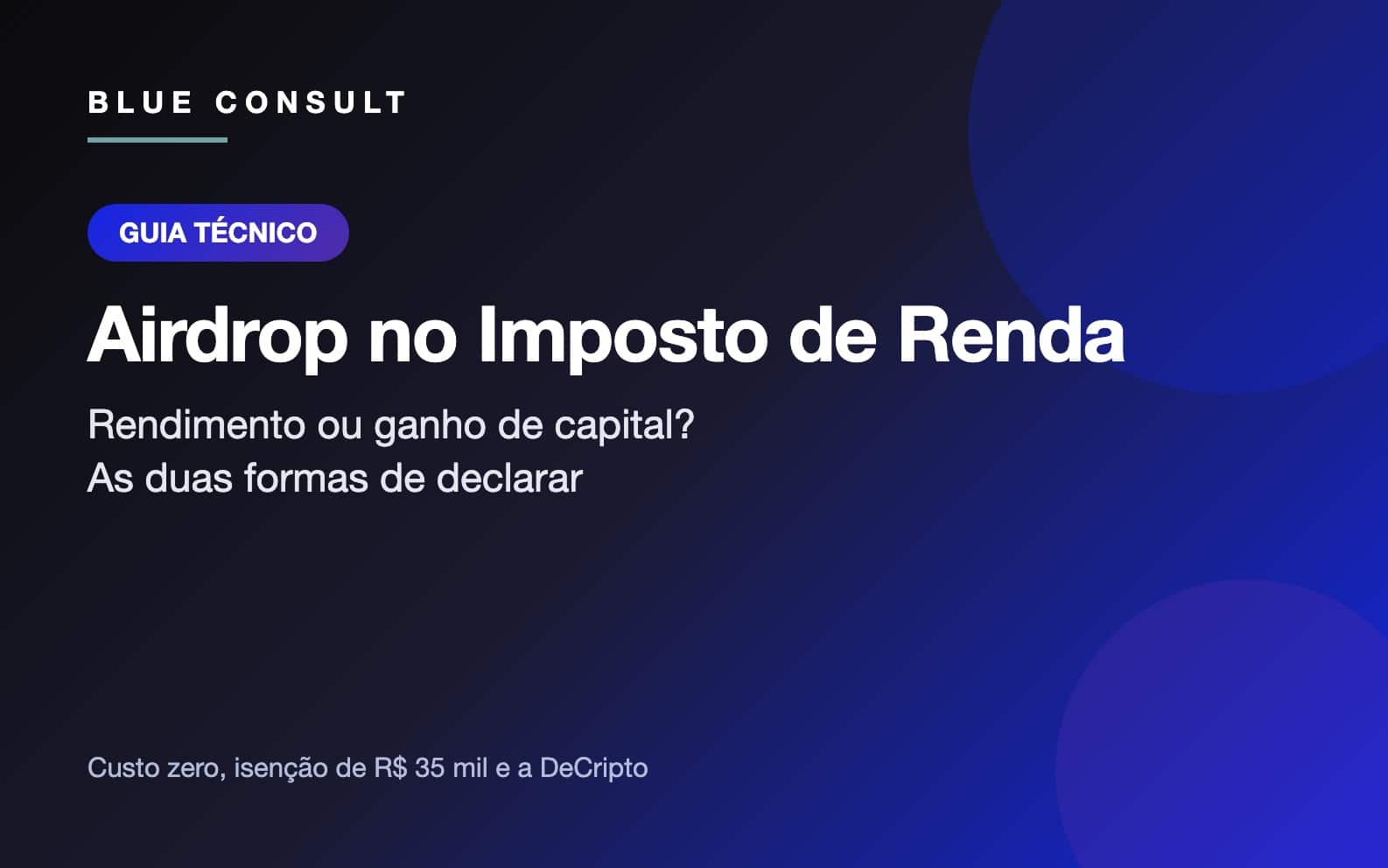Airdrop no Imposto de Renda: rendimento ou ganho de capital