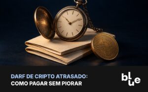 DARF de cripto atrasado: guia de DARF com carimbo de vencido, calculadora e moeda de bitcoin