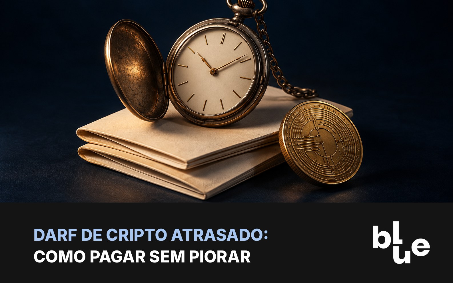 DARF de cripto atrasado: guia de DARF com carimbo de vencido, calculadora e moeda de bitcoin