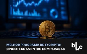 Melhor programa para imposto de criptomoedas: tela de software de apuração com gráficos e moedas