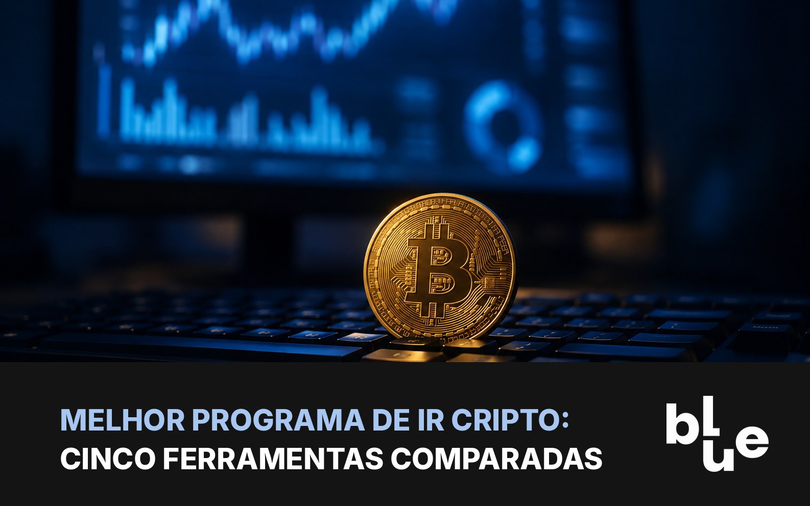 Melhor programa para imposto de criptomoedas: tela de software de apuração com gráficos e moedas